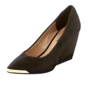 💛🖤Rachel Zoe Suede Wedge Heels🖤💛